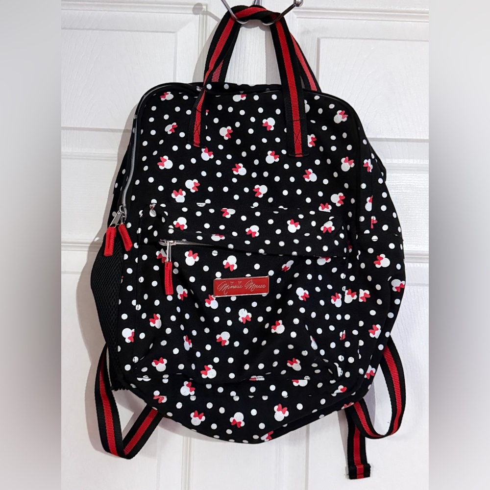 Black & Red Polka Dot Backpack
